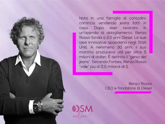 Renzo Rosso, il genio del jeans: il dipendente pigro che ha conquistato l’America e l’Italia a tutto Diesel