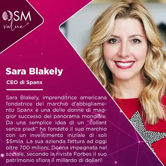 Sara Blakely: l’imprenditrice che ha fondato il marchio Spanx