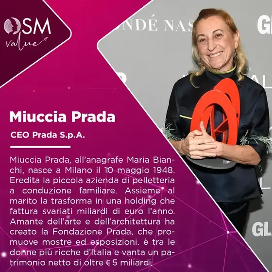 Miuccia Prada: l’imprenditrice che ha trasformato una realtà familiare in un impero