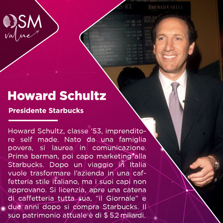 Howard Schultz: un uomo che da solo ha portato Starbucks al successo